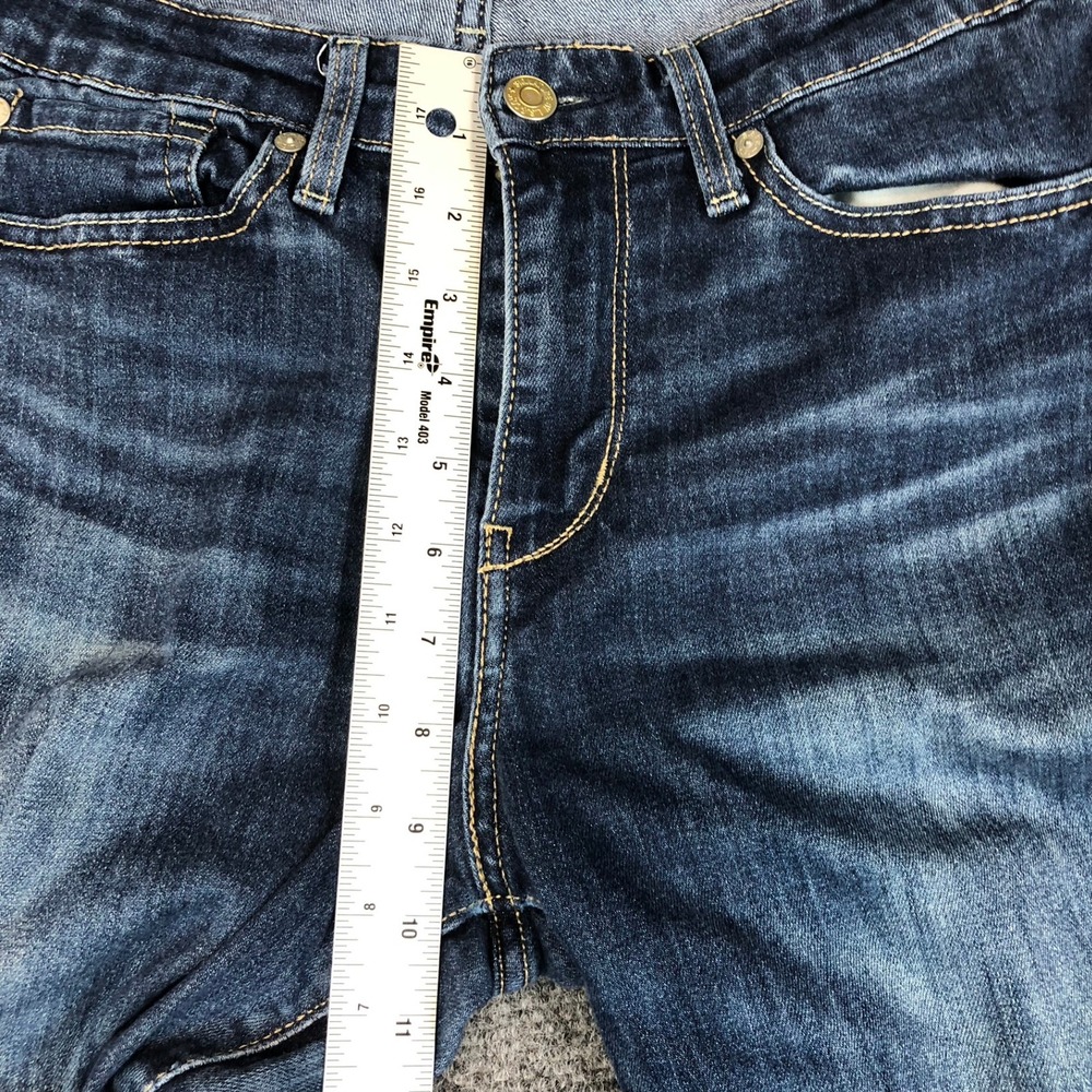 Signature by Levi Strauss & Co Mid Rise Straight Leg Dark Wash Jean Women 10 W30 - Picture 6 of 11